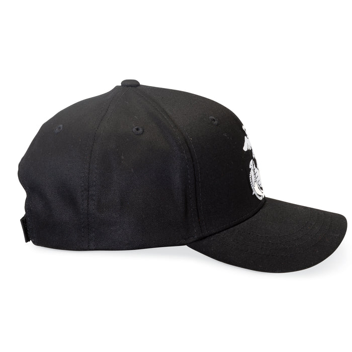 Eagle, Globe, and Anchor Hat- Black
