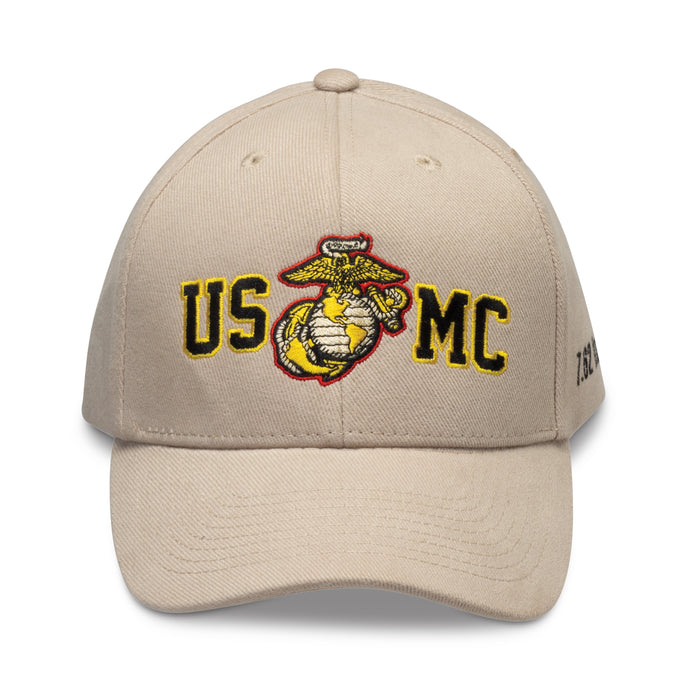 USMC Eagle, Globe, and Anchor Hat- Khaki - SGT GRIT