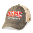 USMC Mesh Back Hat- Faded Black - SGT GRIT