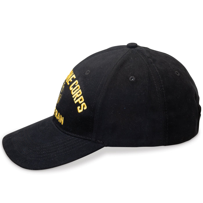 USMC Veteran Hat- Personalized- Black