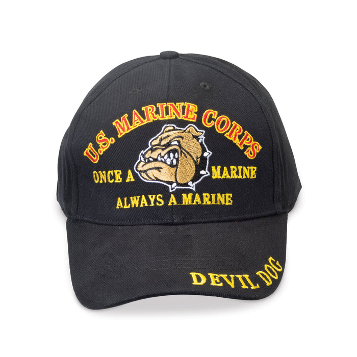 USMC Devil Dog Hat- Black