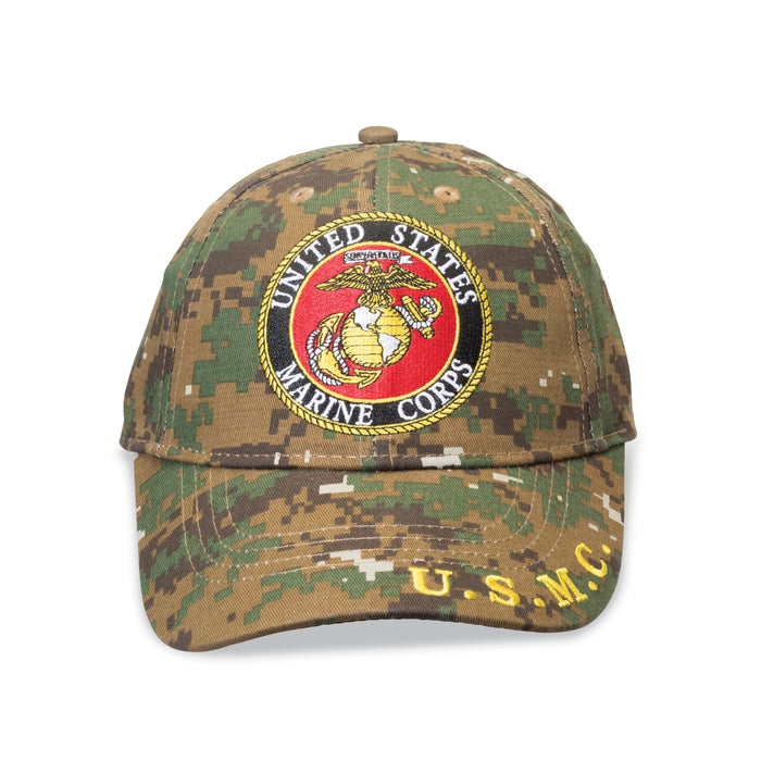 United States Marine Corps Logo Hat- Digital Woodland - SGT GRIT