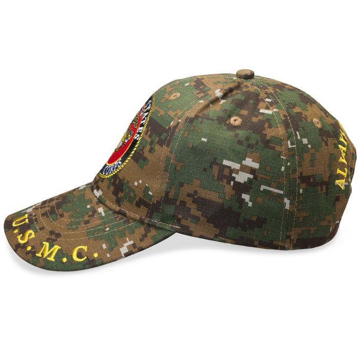 United States Marine Corps Logo Hat- Digital Woodland - SGT GRIT