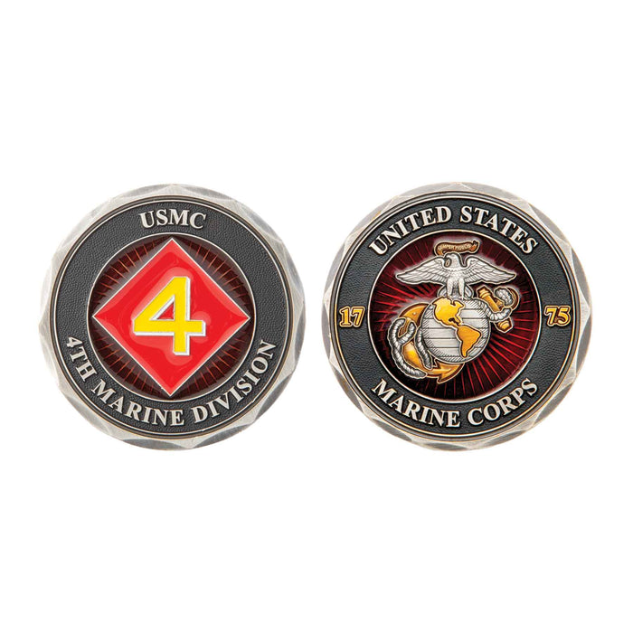 4th Marine Division Challenge Coin