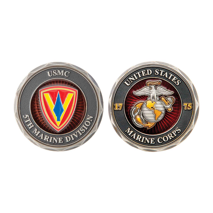 5th Marine Division Challenge Coin - SGT GRIT