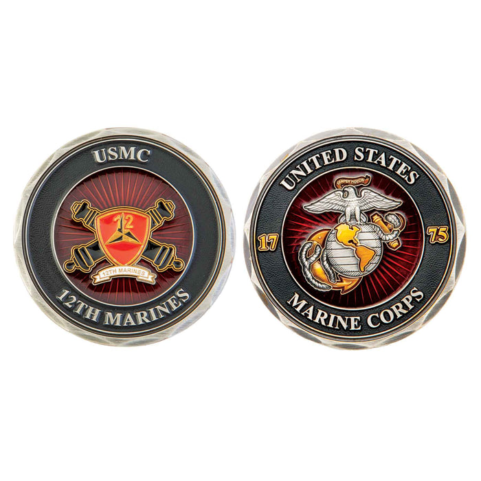 12th Marines Regimental  Challenge Coin - SGT GRIT