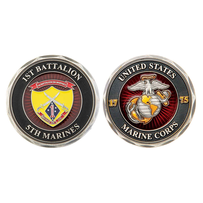 1st Battalion 5th Marines Challenge Coin - SGT GRIT