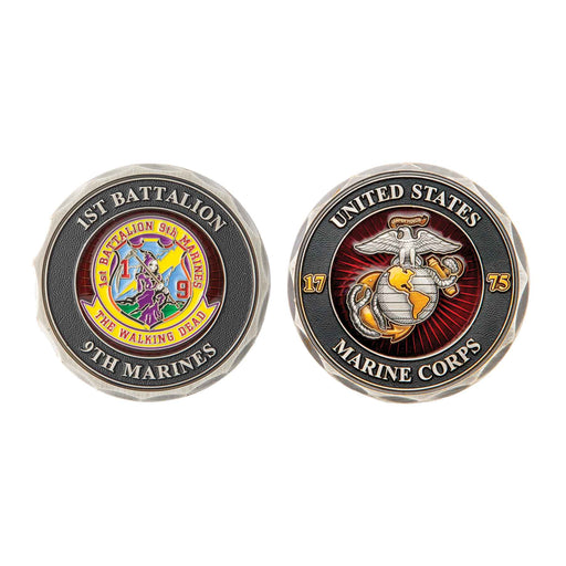 1st Battalion 9th Marines Challenge Coin - SGT GRIT