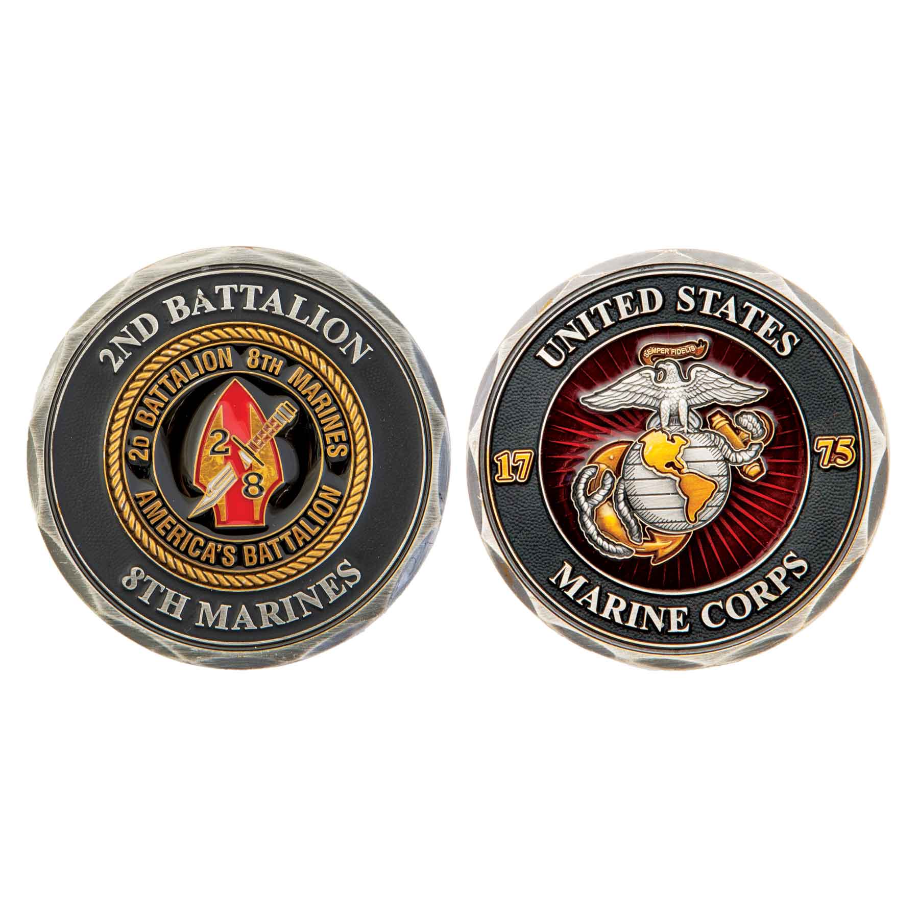 2nd Battalion 8th Marines Challenge Coin – SGT GRIT