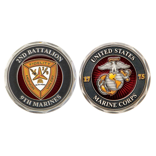 2nd Battalion 9th Marines Challenge Coin - SGT GRIT
