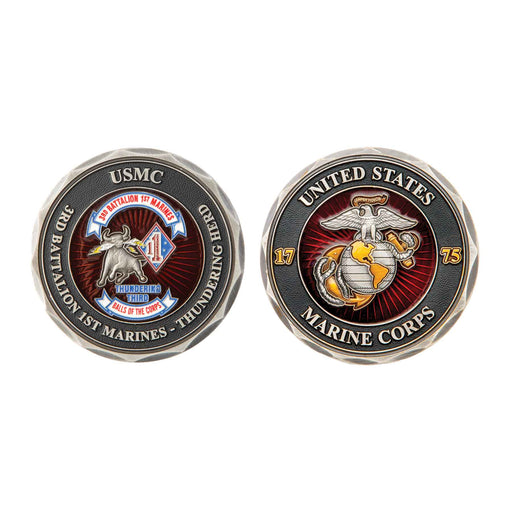 3rd Battalion 1st Marines  Challenge Coin - SGT GRIT