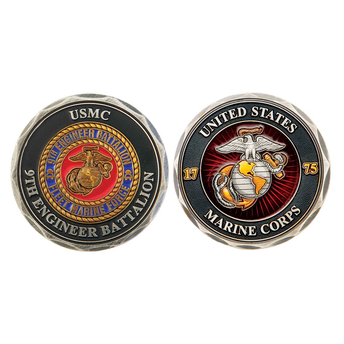 9th Marine Engineer Battalion Challenge Coin - SGT GRIT
