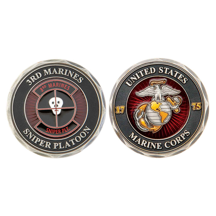 3rd Marines Sniper Platoon Challenge Coin - SGT GRIT