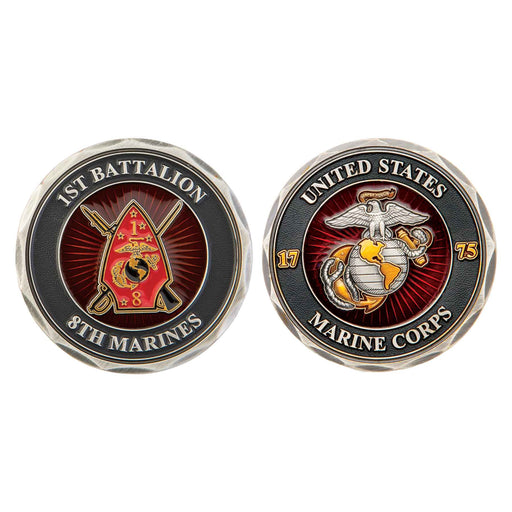 1st Battalion 8th Marines Challenge Coin - SGT GRIT