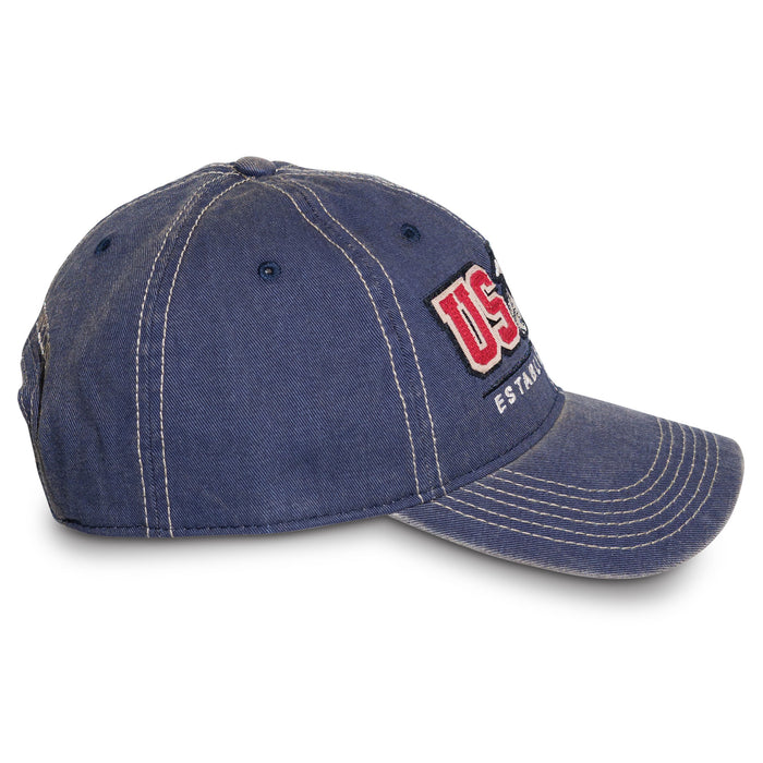 USMC Eagle, Globe, and Anchor Patch Hat- Blue