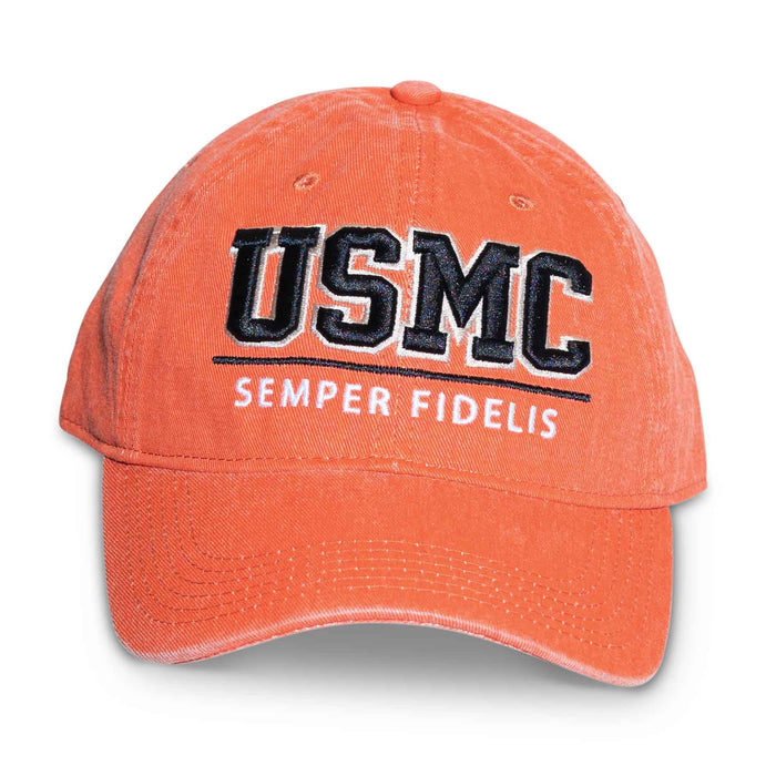 USMC Semper Fidelis Hat- Orange - SGT GRIT
