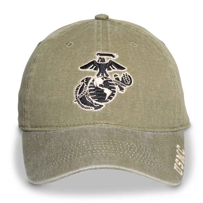 Eagle, Globe, and Anchor USMC Hat- OD Green