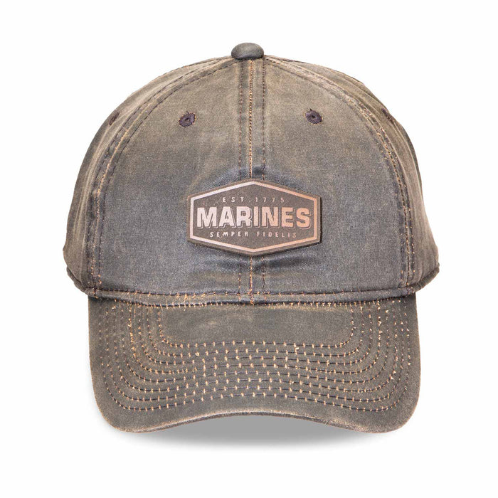 Marines Leather Patch Hat