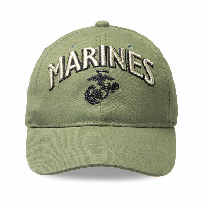 Marines 3D Embroidery Hat- OD Green