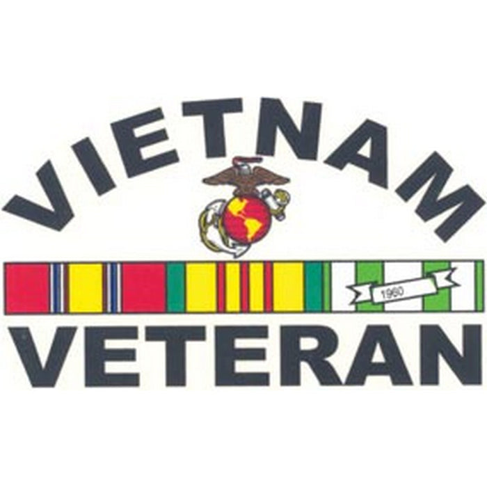 Vietnam Veteran 5 1/2" x 3" Decal