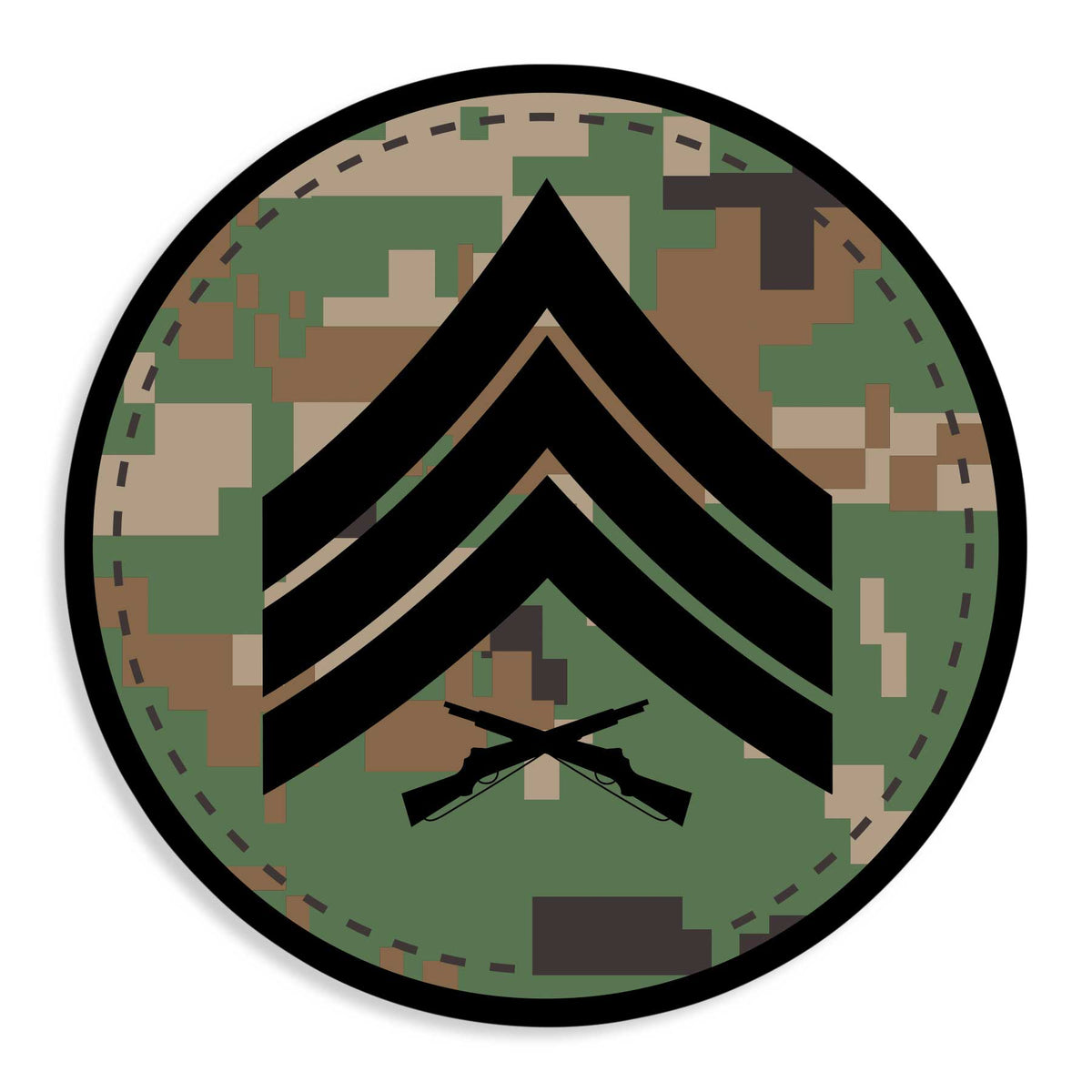 Choose Your Rank Decals in Desert or Woodland – SGT GRIT