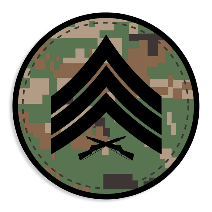 Choose Your Rank Decals in Desert or Woodland - SGT GRIT