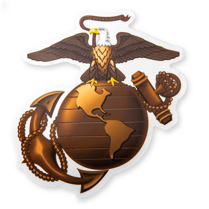 Gold Eagle, Globe, and Anchor Decal