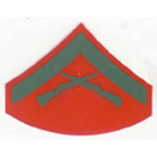 Lance Corporal Red and Green Rank Insignia Decal - SGT GRIT