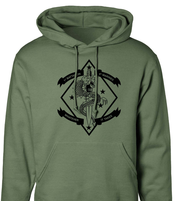 1st Battalion 4th Marines Hoodie - SGT GRIT