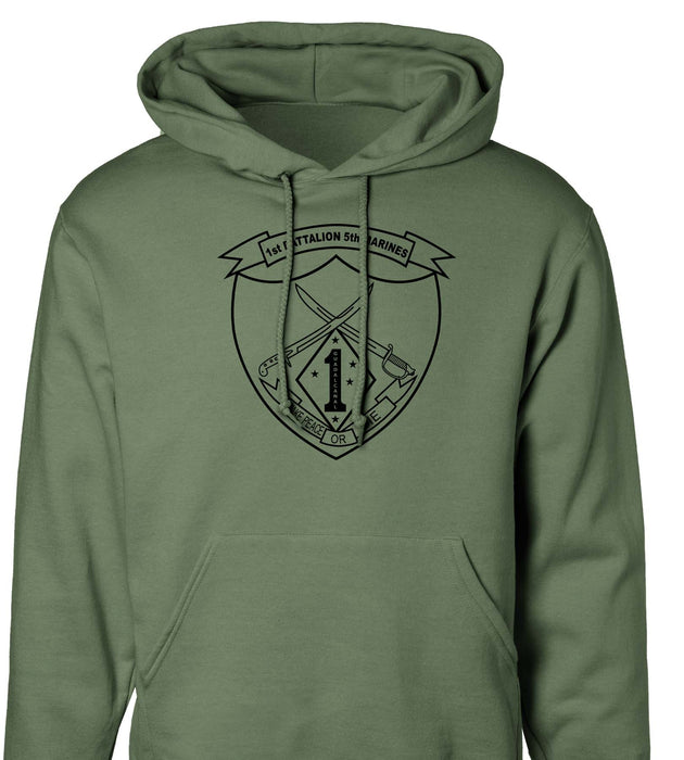 1st Battalion 5th Marines Hoodie - SGT GRIT