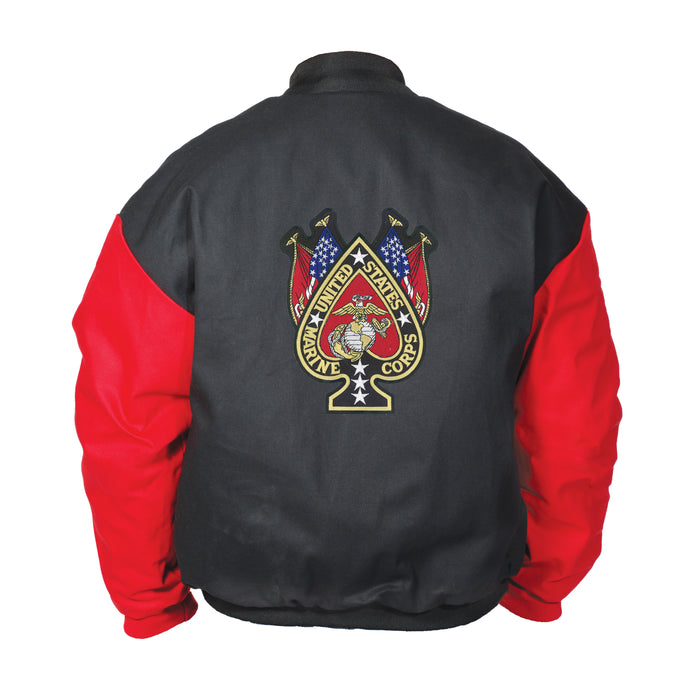 Black & Red EGA Canvas Jacket - SGT GRIT