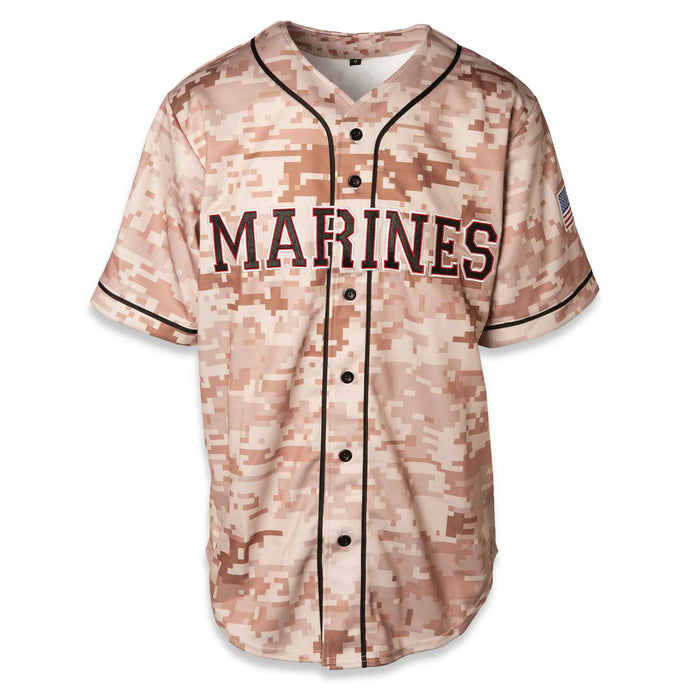 Digital Desert Camo Baseball Jersey Shirts by Sgt