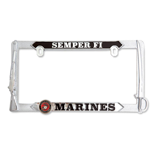 U.S. Marines Semper Fi 3D License Plate - SGT GRIT
