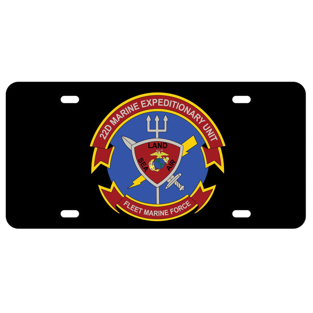 22nd MEU Fleet Marine Force License Plate - SGT GRIT