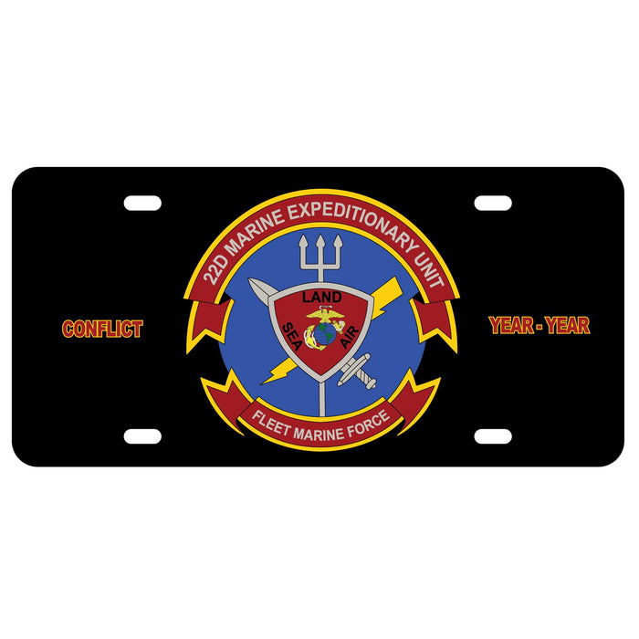 22nd MEU Fleet Marine Force License Plate - SGT GRIT