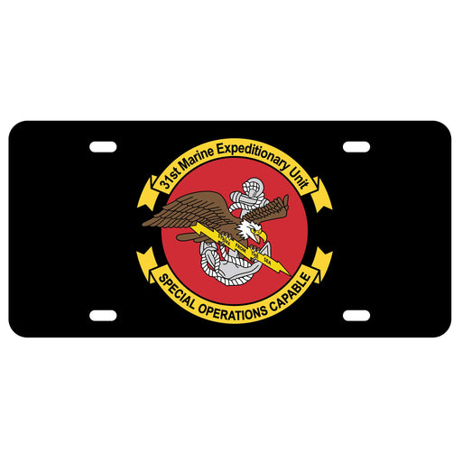 31st MEU Maritime Contingency Force License Plate - SGT GRIT