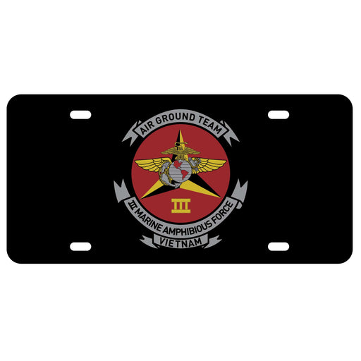III MAF Air Ground Team Vietnam License Plate - SGT GRIT