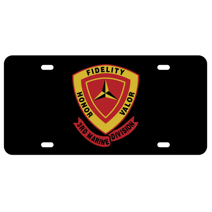 3rd Marine Division License Plate