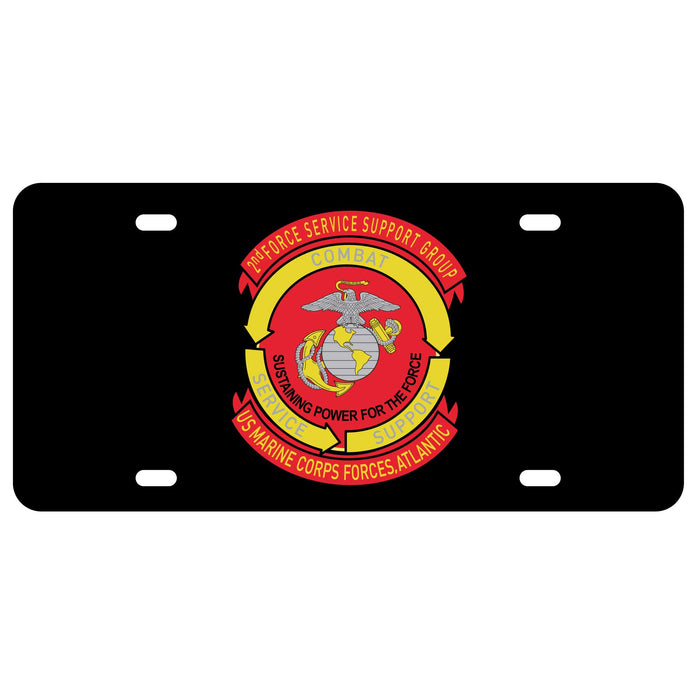 2nd FSSG US Marine Corps Forces Atlantic License Plate - SGT GRIT