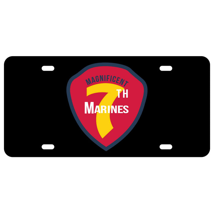 7th Marines Regimental License Plate