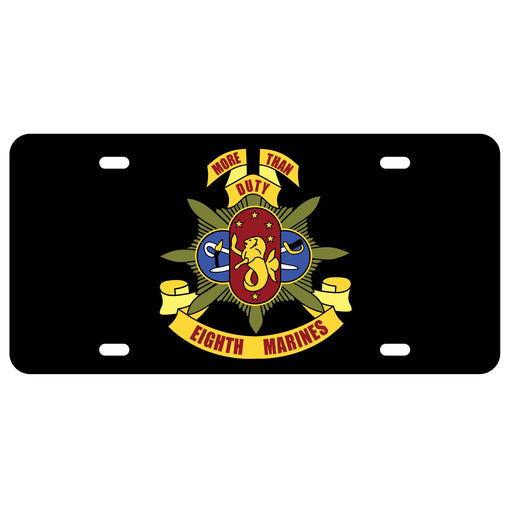 8th Marines Regimental License Plate - SGT GRIT