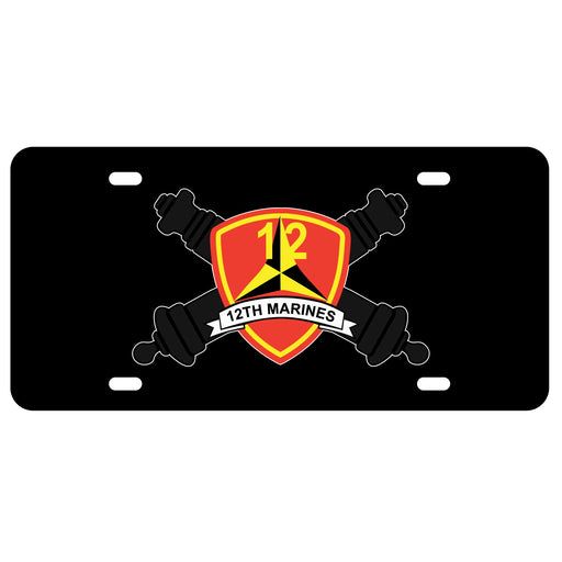 12th Marines Regimental License Plate - SGT GRIT