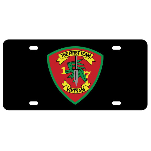 1/7 Vietnam First Team License Plate - SGT GRIT