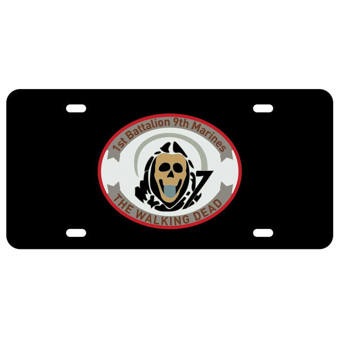 1st Battalion 9th Marines (Allternate Design) License Plate