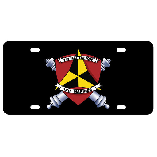 1st Battalion 12th Marines License Plate - SGT GRIT