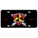 1st Battalion 12th Marines License Plate - SGT GRIT