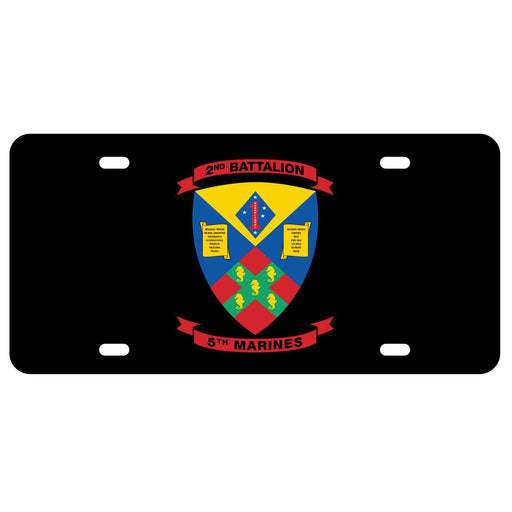 2nd Battalion 5th Marines License Plate - SGT GRIT