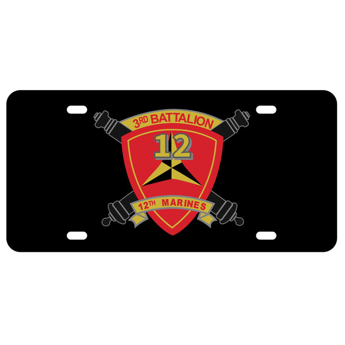 3rd Battalion 12th Marines License Plate