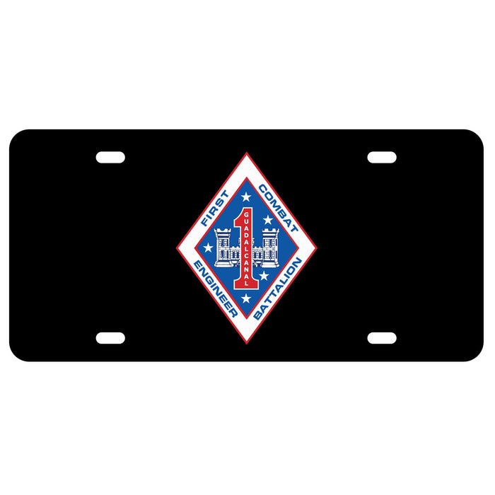 1st Combat Engineer Battalion License Plate