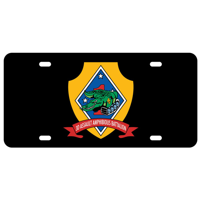 3rd Amphibious Assault Battalion License Plate - SGT GRIT